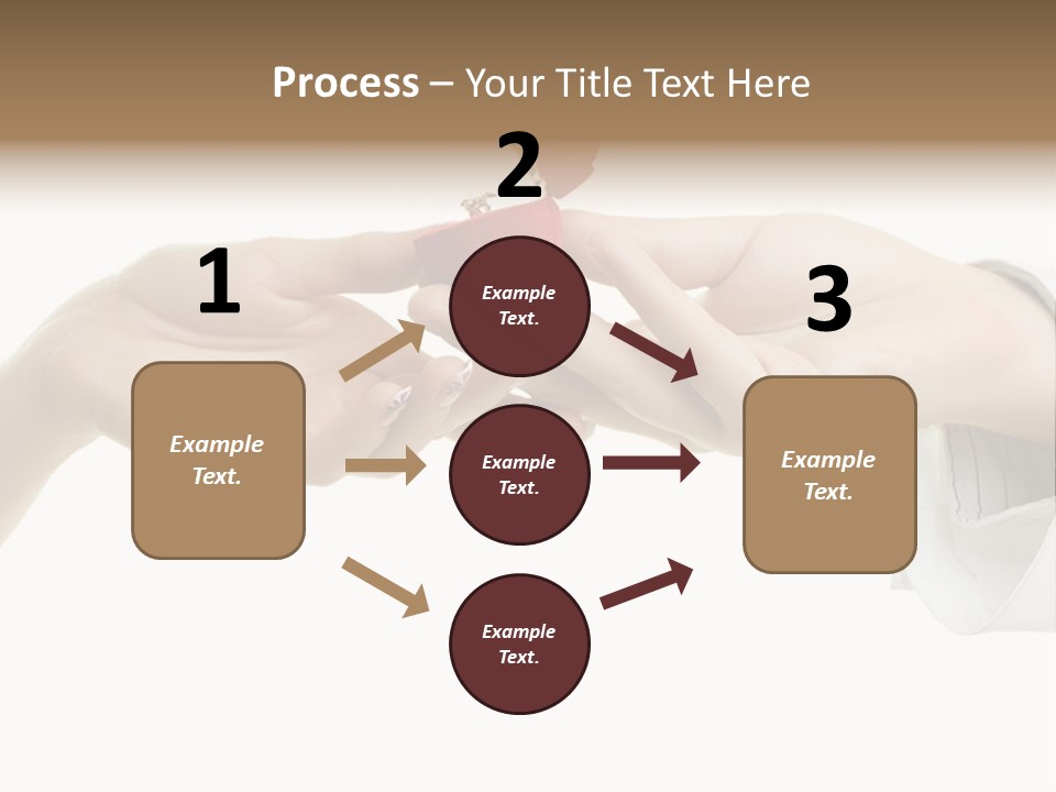 A Couple Of Hands Holding A Piece Of Red Paper PowerPoint Template