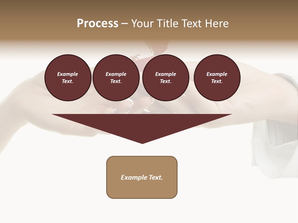 A Couple Of Hands Holding A Piece Of Red Paper PowerPoint Template