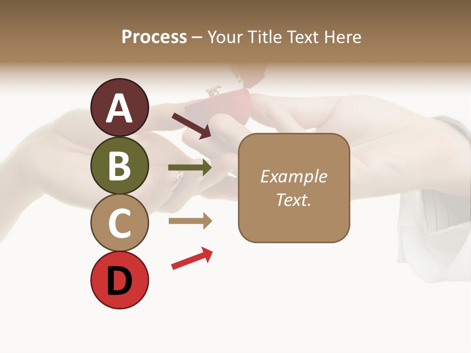 A Couple Of Hands Holding A Piece Of Red Paper PowerPoint Template