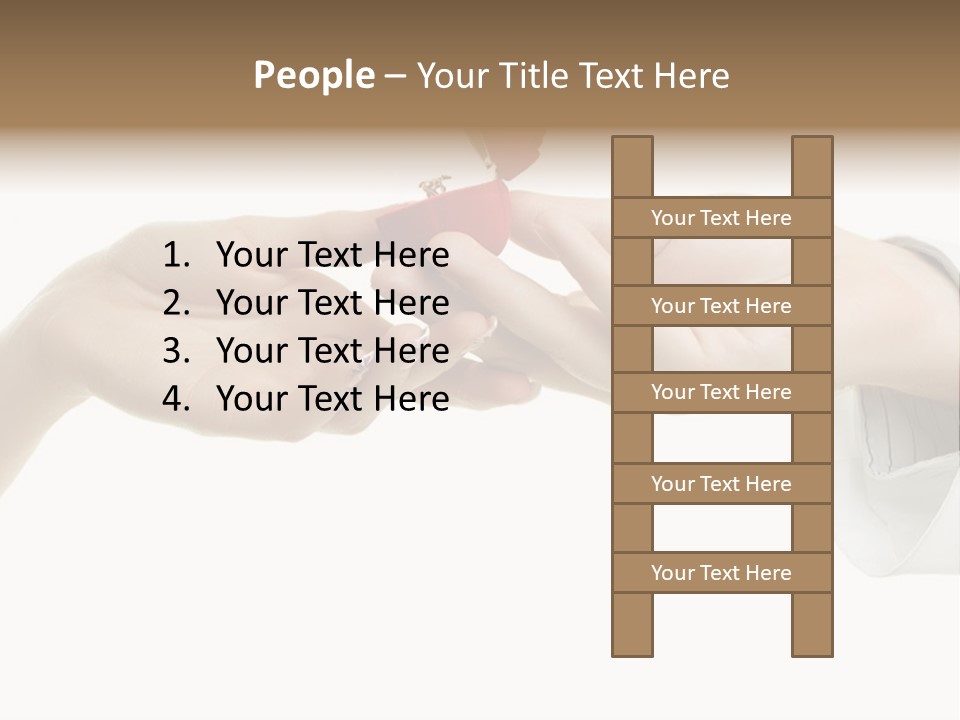 A Couple Of Hands Holding A Piece Of Red Paper PowerPoint Template