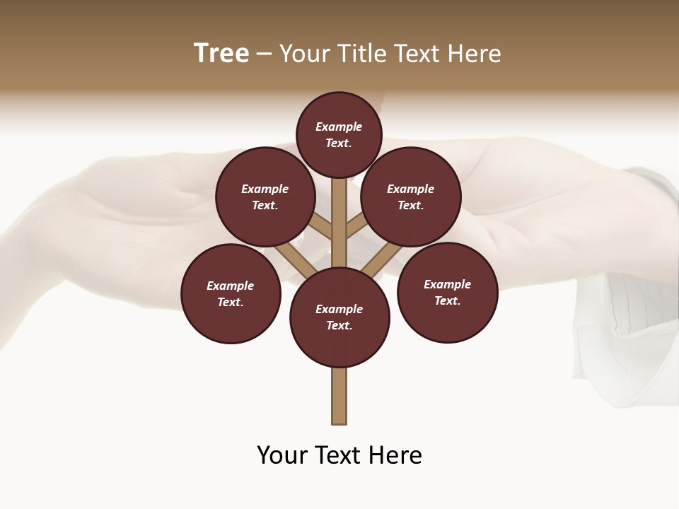 A Couple Of Hands Holding A Piece Of Red Paper PowerPoint Template