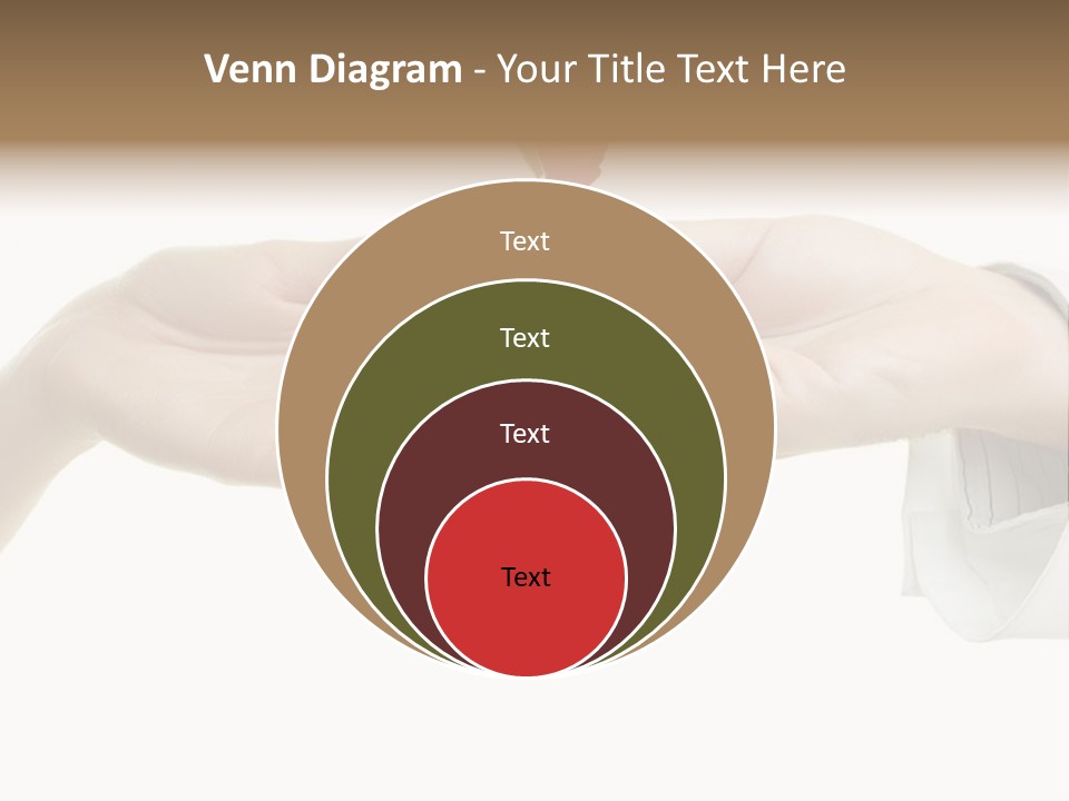 A Couple Of Hands Holding A Piece Of Red Paper PowerPoint Template