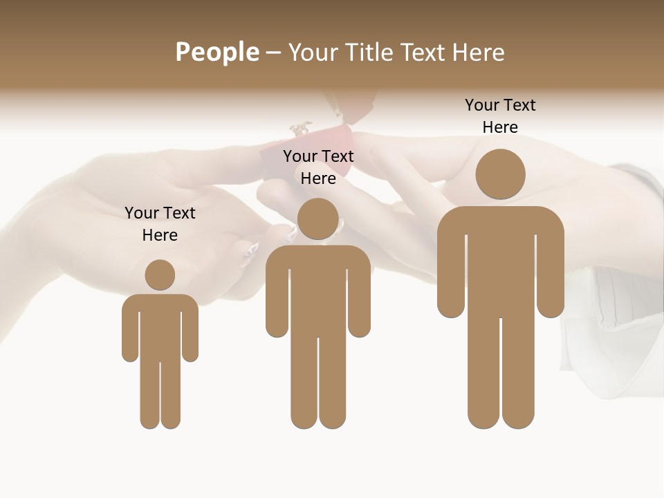 A Couple Of Hands Holding A Piece Of Red Paper PowerPoint Template