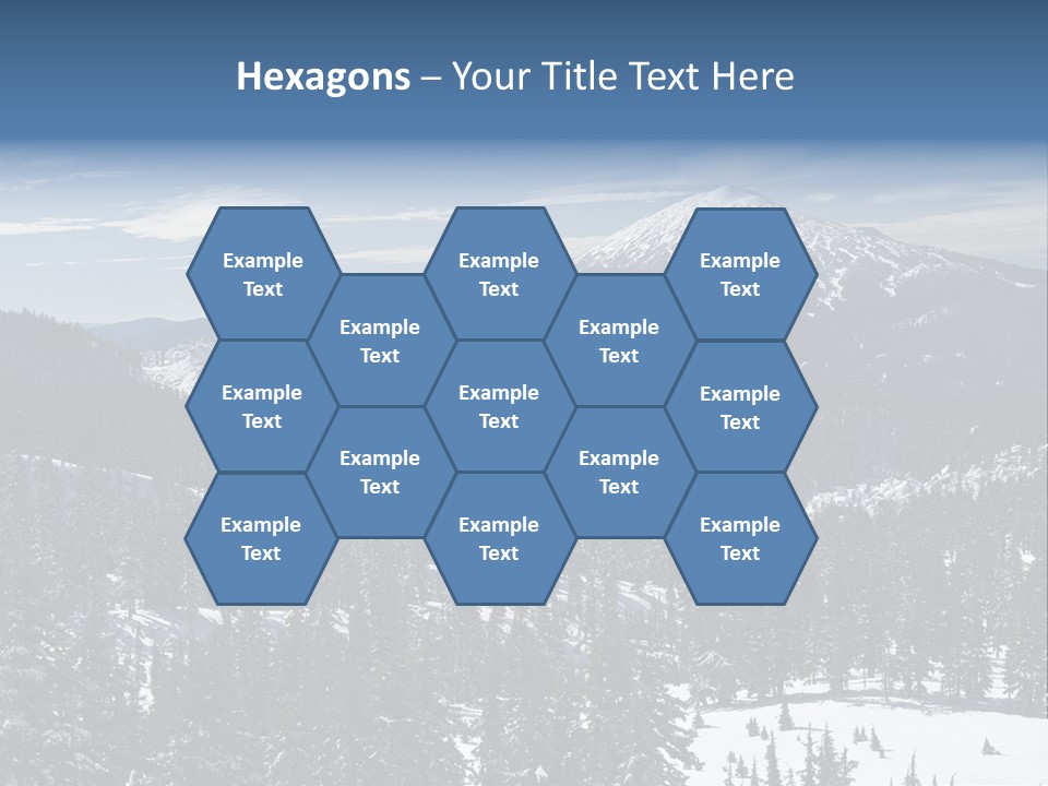 Mt. Bachelor In Oregon PowerPoint Template