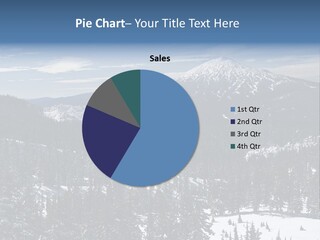 Mt. Bachelor In Oregon PowerPoint Template