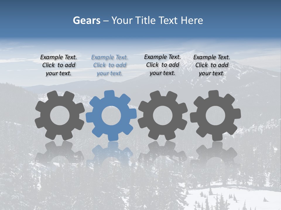 Mt. Bachelor In Oregon PowerPoint Template