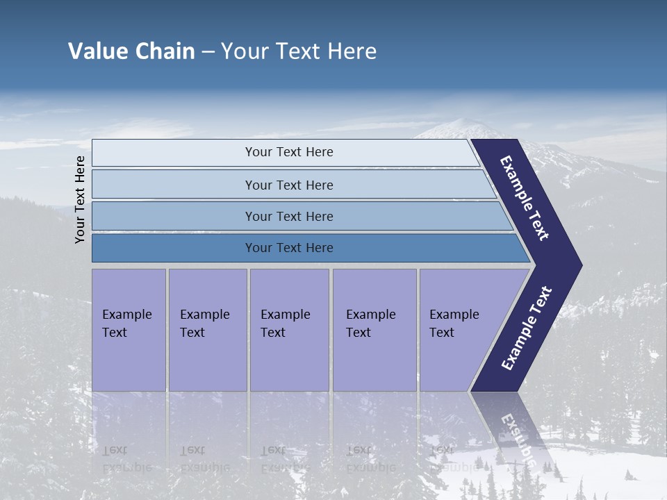 Mt. Bachelor In Oregon PowerPoint Template