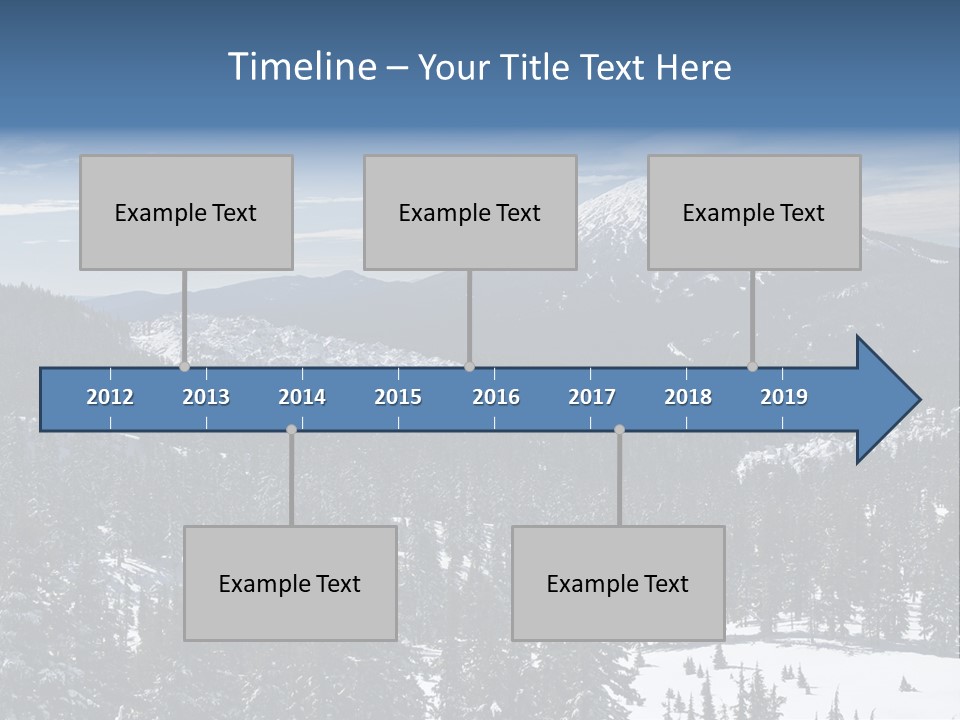 Mt. Bachelor In Oregon PowerPoint Template