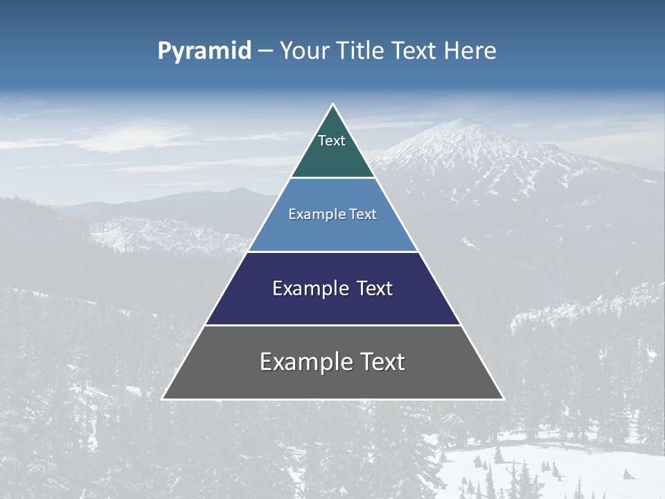Mt. Bachelor In Oregon PowerPoint Template