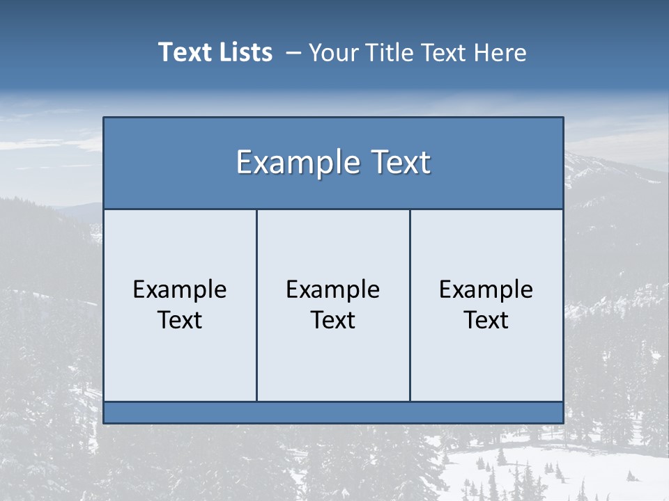 Mt. Bachelor In Oregon PowerPoint Template
