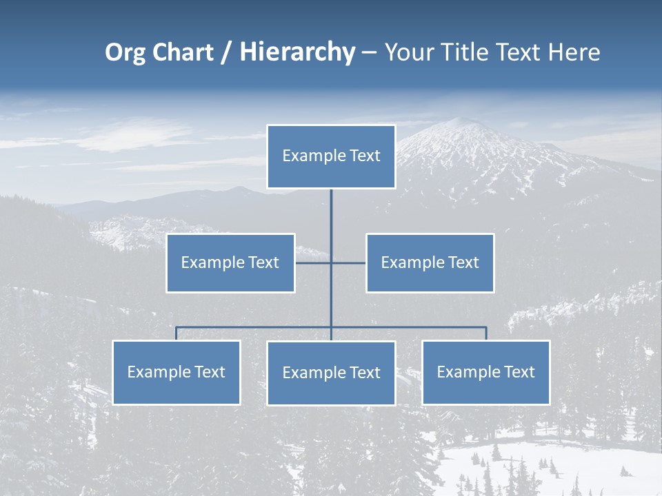 Mt. Bachelor In Oregon PowerPoint Template