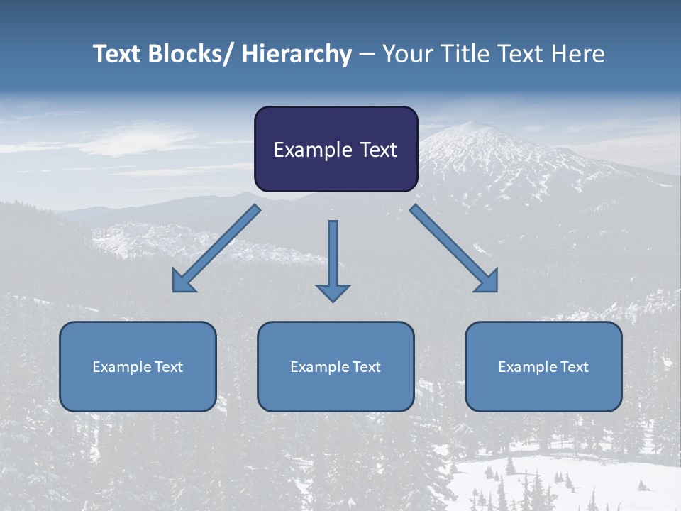 Mt. Bachelor In Oregon PowerPoint Template