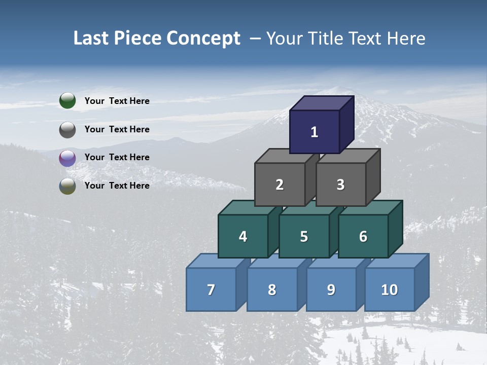 Mt. Bachelor In Oregon PowerPoint Template