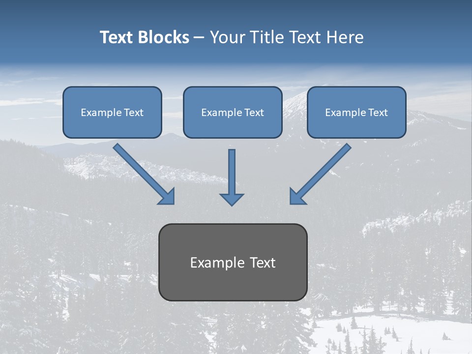 Mt. Bachelor In Oregon PowerPoint Template