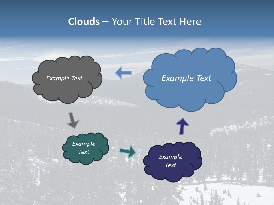 Mt. Bachelor In Oregon PowerPoint Template