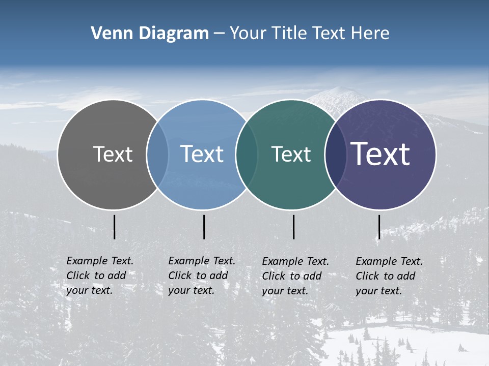 Mt. Bachelor In Oregon PowerPoint Template