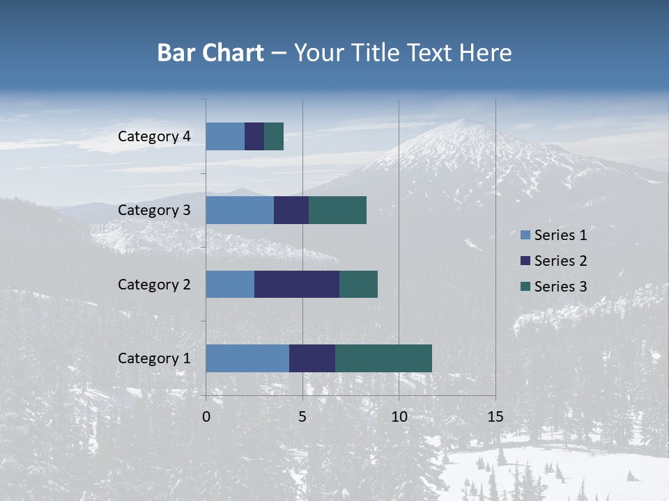 Mt. Bachelor In Oregon PowerPoint Template