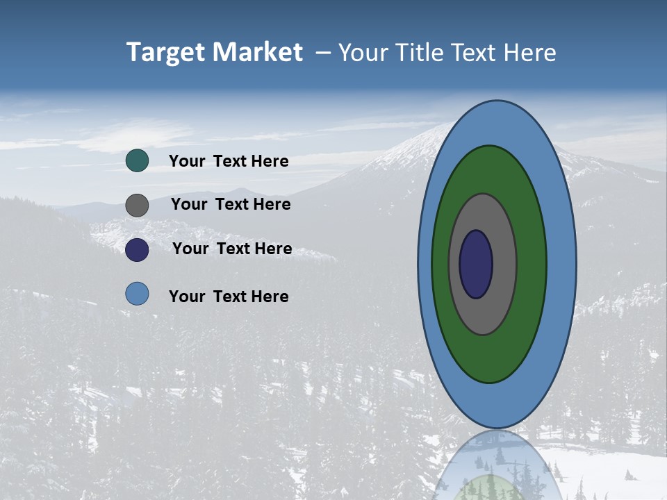 Mt. Bachelor In Oregon PowerPoint Template