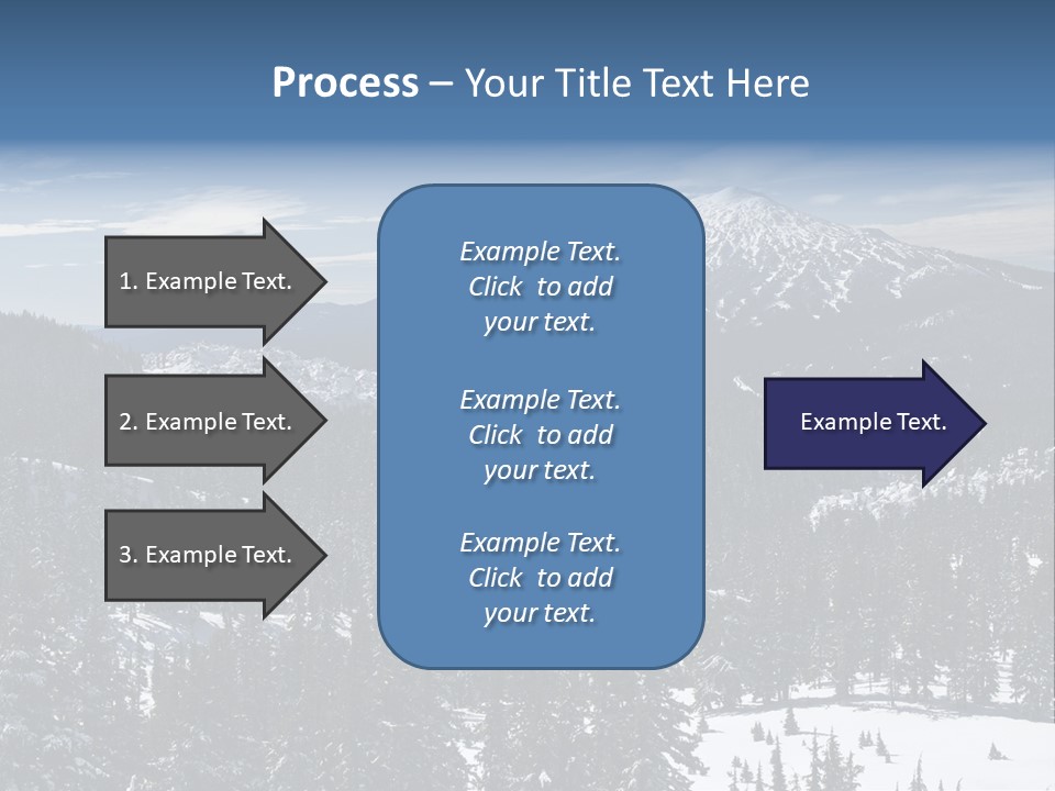 Mt. Bachelor In Oregon PowerPoint Template