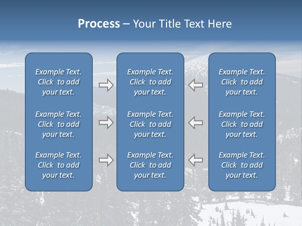 Mt. Bachelor In Oregon PowerPoint Template