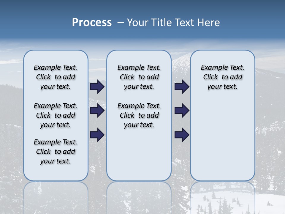 Mt. Bachelor In Oregon PowerPoint Template