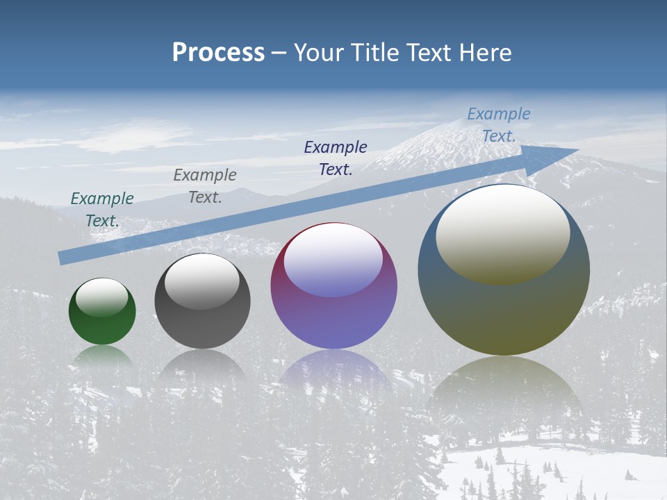 Mt. Bachelor In Oregon PowerPoint Template