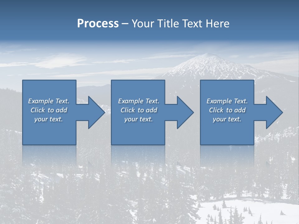 Mt. Bachelor In Oregon PowerPoint Template