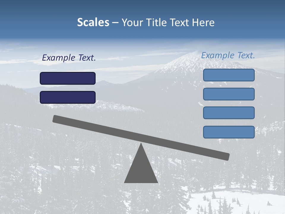 Mt. Bachelor In Oregon PowerPoint Template