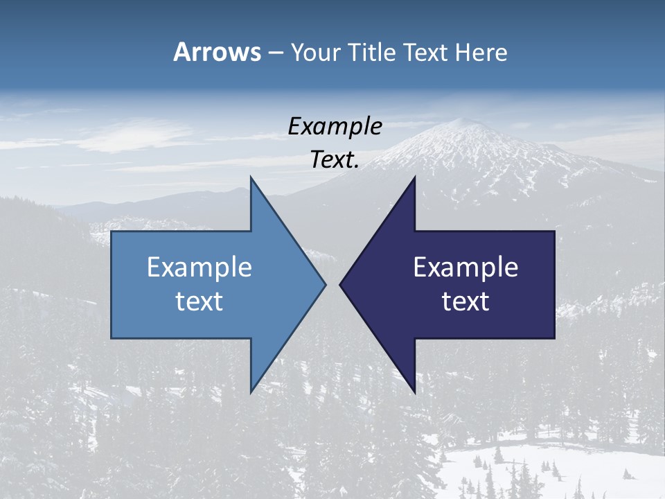Mt. Bachelor In Oregon PowerPoint Template