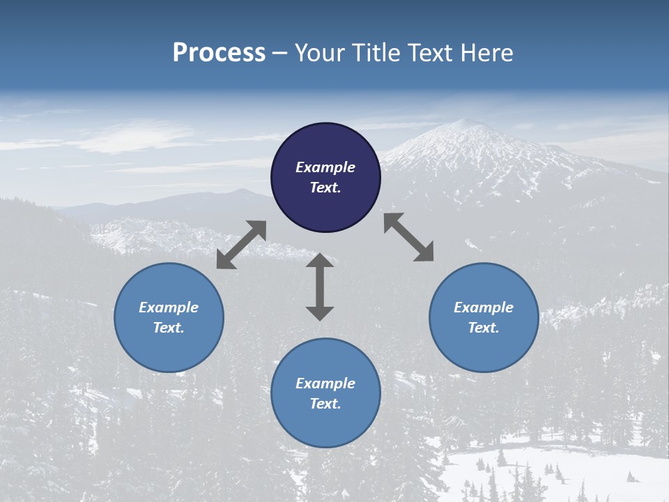 Mt. Bachelor In Oregon PowerPoint Template