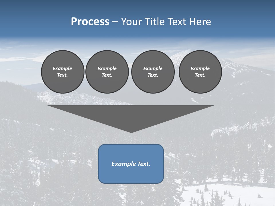 Mt. Bachelor In Oregon PowerPoint Template