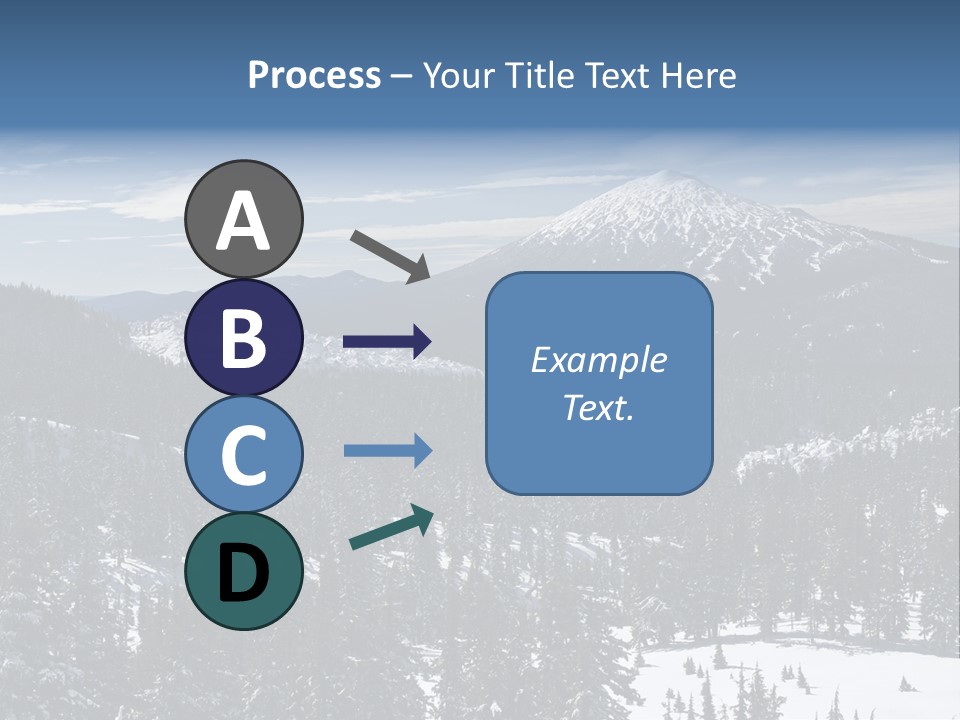 Mt. Bachelor In Oregon PowerPoint Template