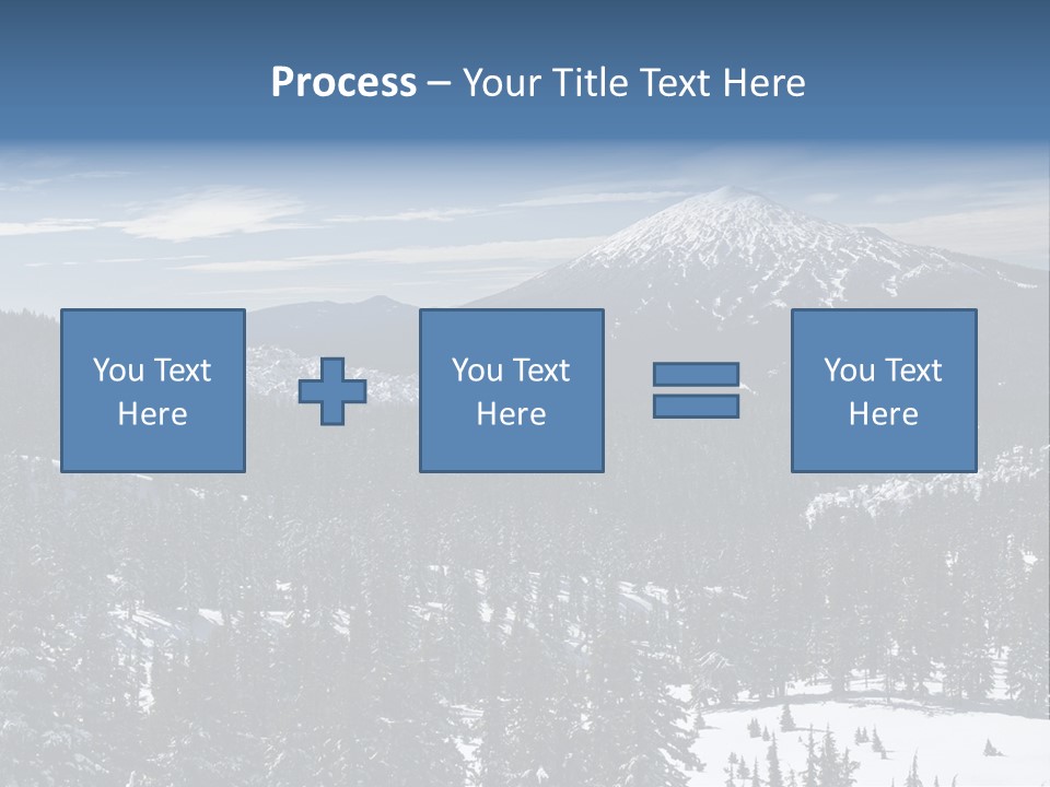 Mt. Bachelor In Oregon PowerPoint Template