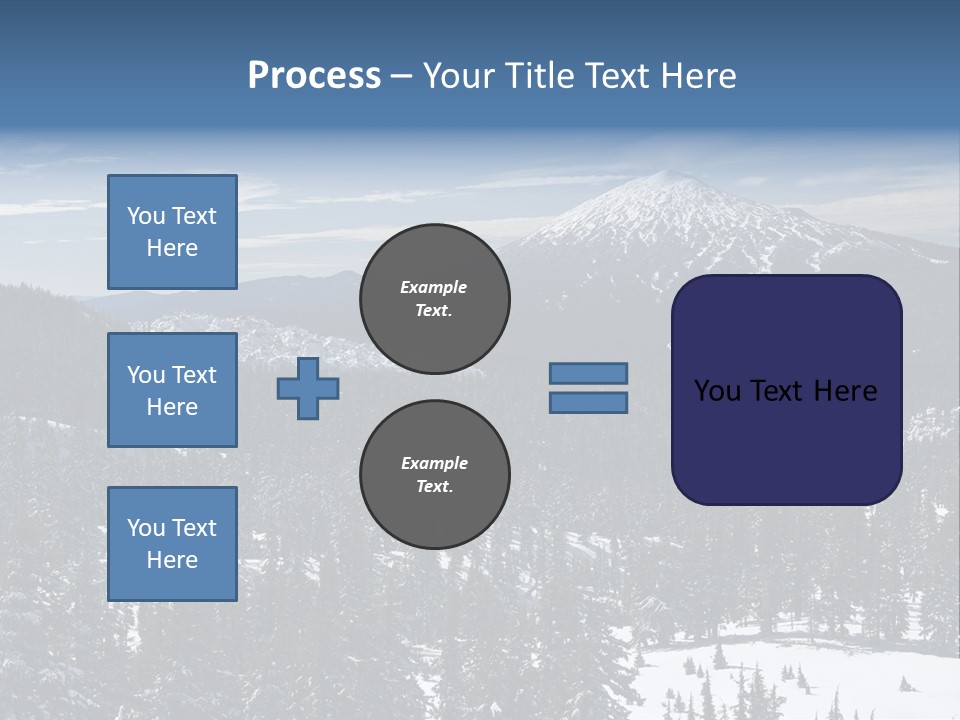 Mt. Bachelor In Oregon PowerPoint Template