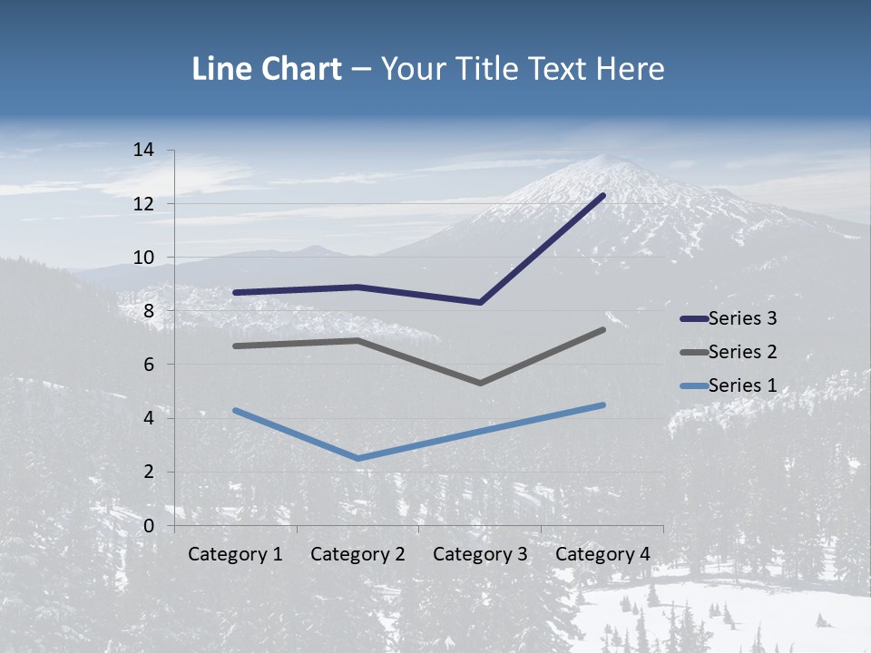 Mt. Bachelor In Oregon PowerPoint Template