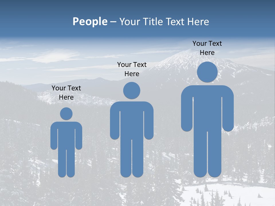 Mt. Bachelor In Oregon PowerPoint Template