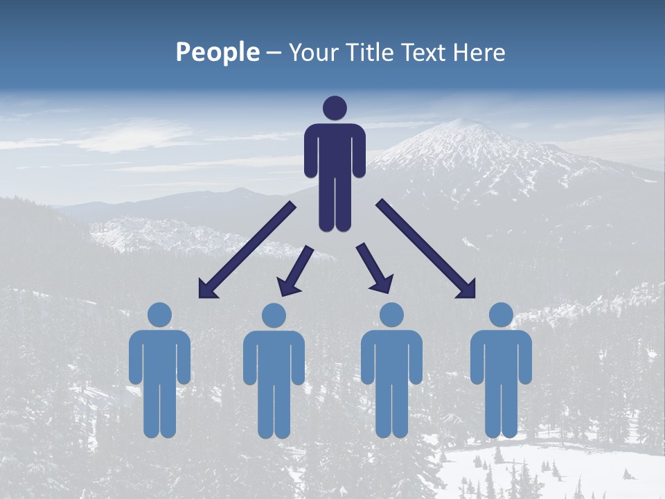 Mt. Bachelor In Oregon PowerPoint Template