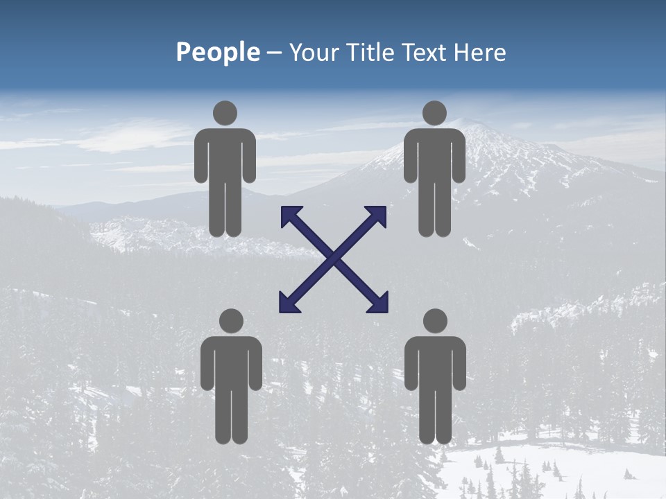 Mt. Bachelor In Oregon PowerPoint Template