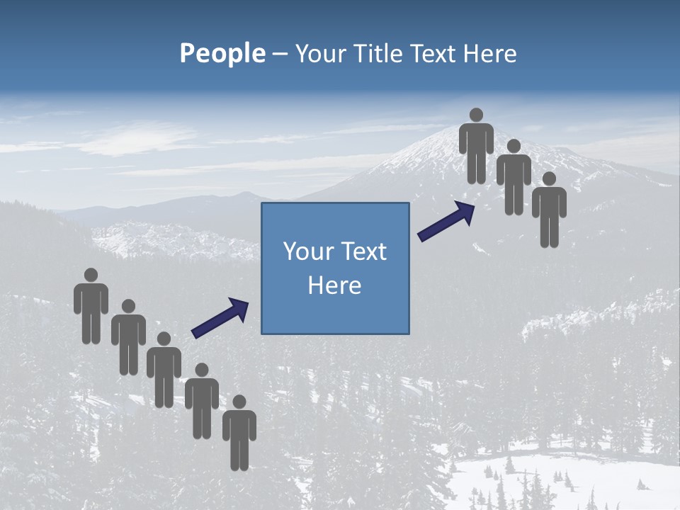 Mt. Bachelor In Oregon PowerPoint Template