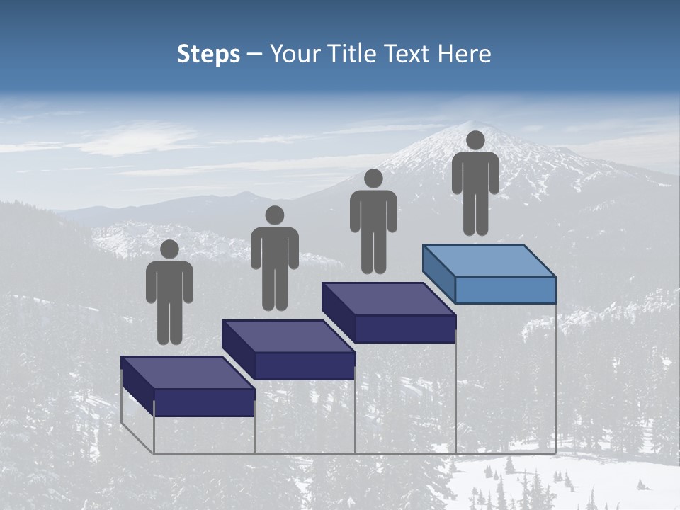 Mt. Bachelor In Oregon PowerPoint Template