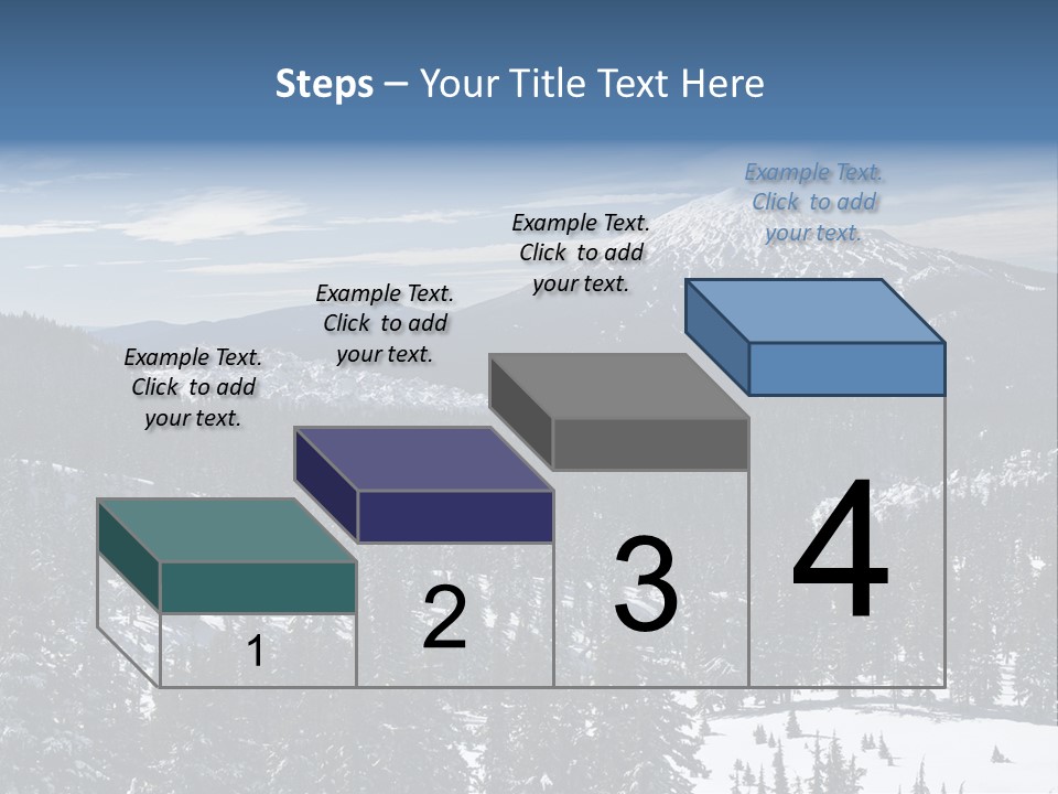 Mt. Bachelor In Oregon PowerPoint Template