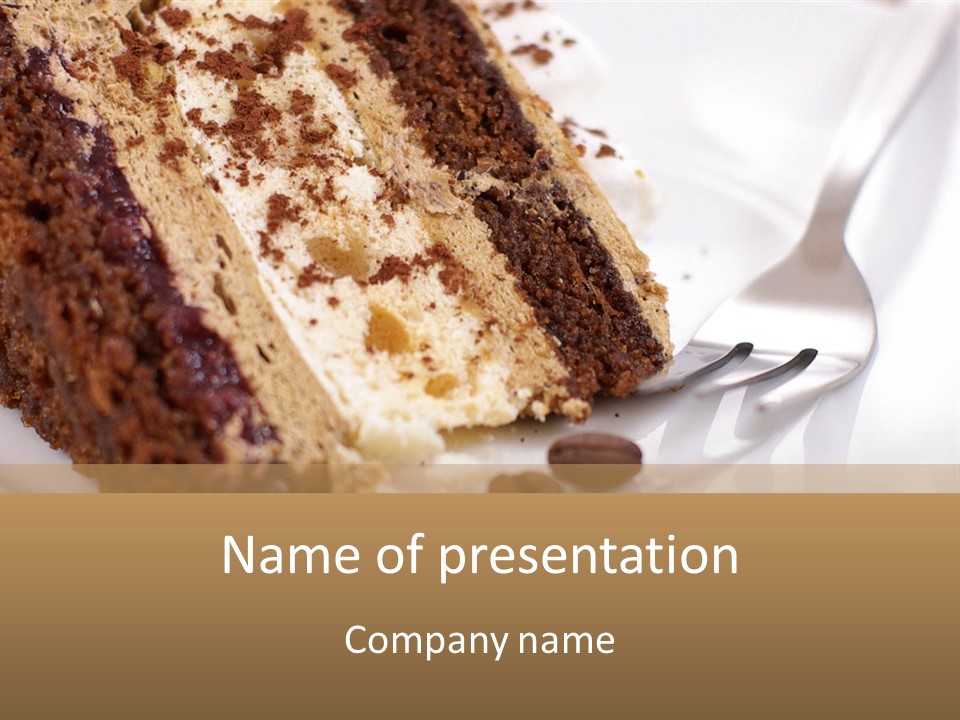 Coffee Cake PowerPoint Template