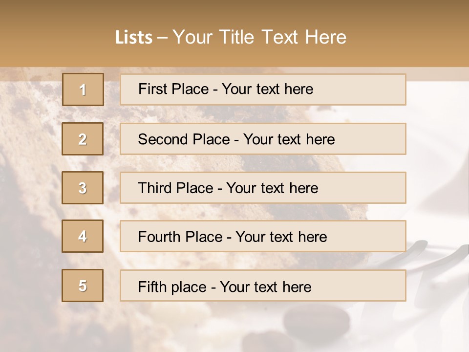 Coffee Cake PowerPoint Template