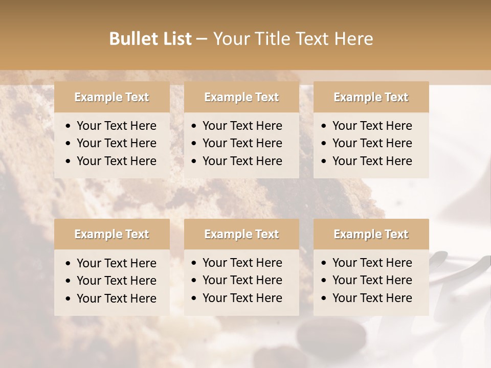 Coffee Cake PowerPoint Template