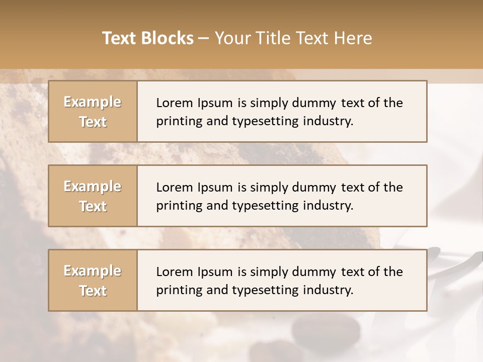 Coffee Cake PowerPoint Template
