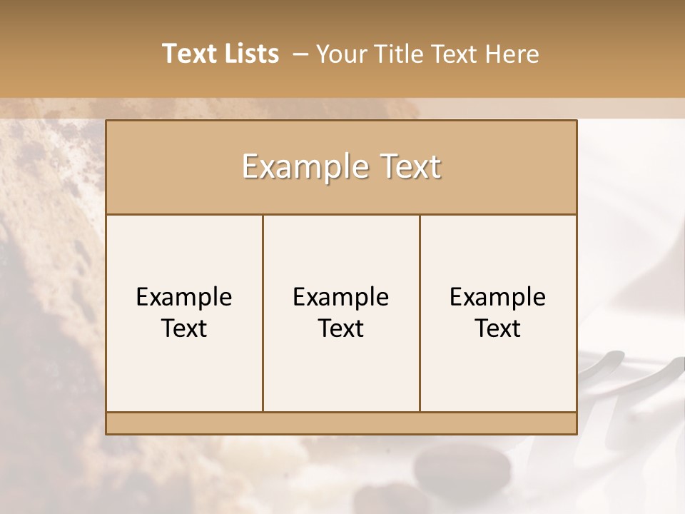 Coffee Cake PowerPoint Template
