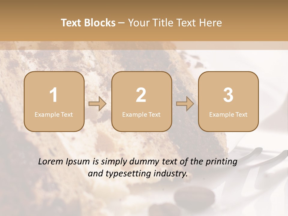 Coffee Cake PowerPoint Template