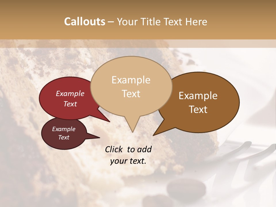 Coffee Cake PowerPoint Template