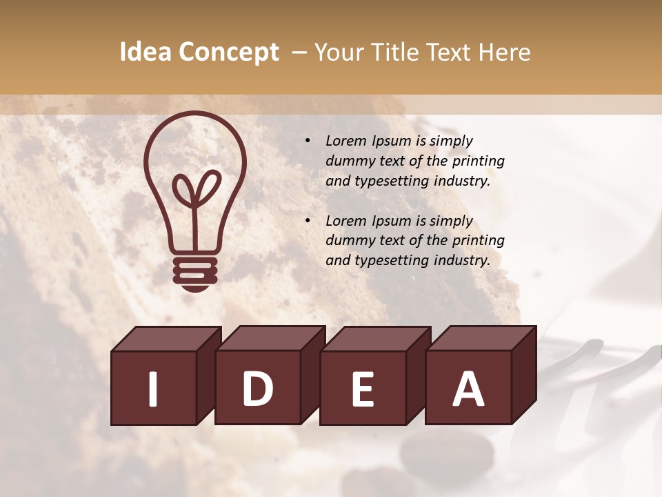 Coffee Cake PowerPoint Template