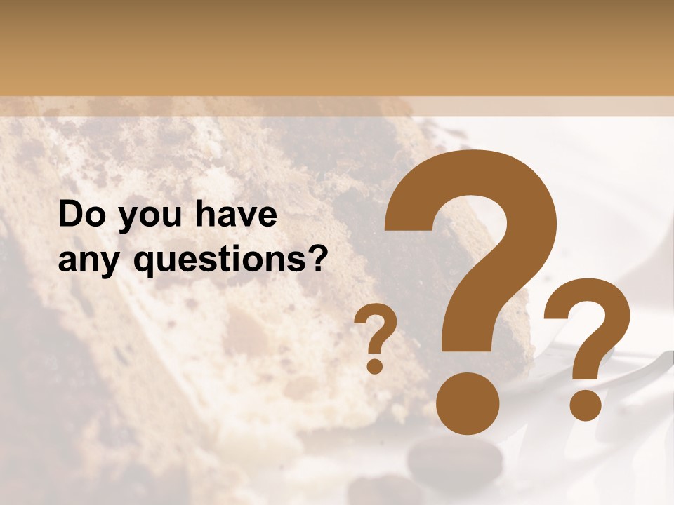 Coffee Cake PowerPoint Template